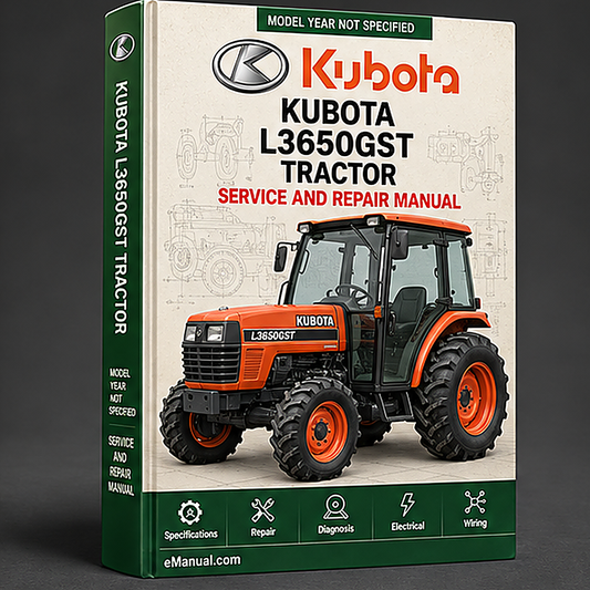 Kubota L3650GST Tractor Service Repair Workshop Manual