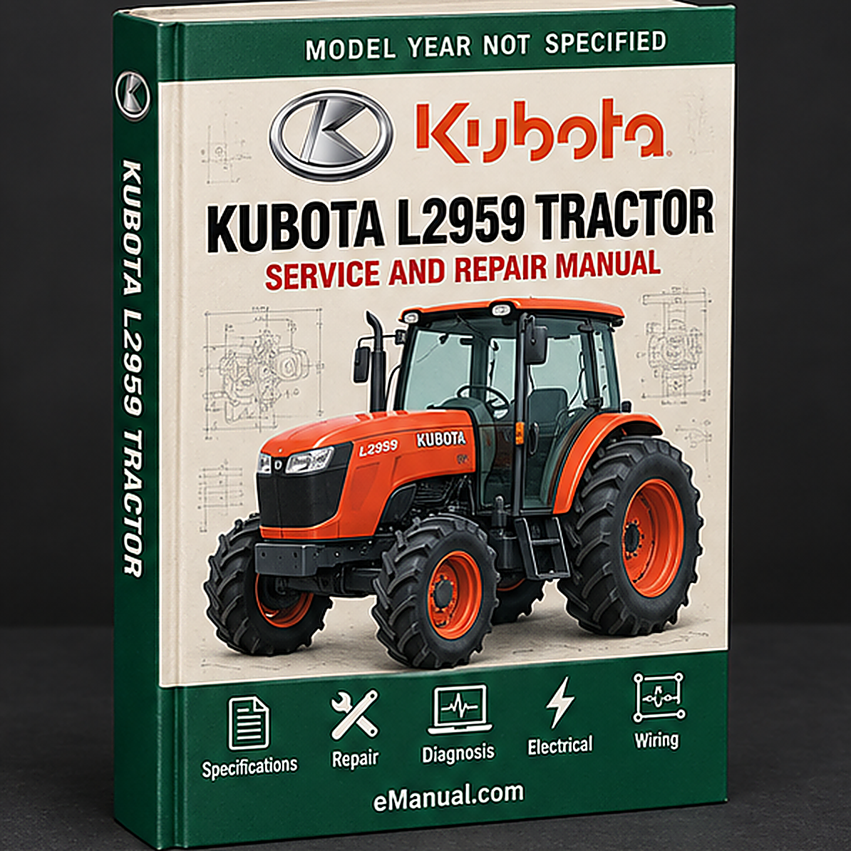 Kubota L2959 Tractor Service Repair Workshop Manual
