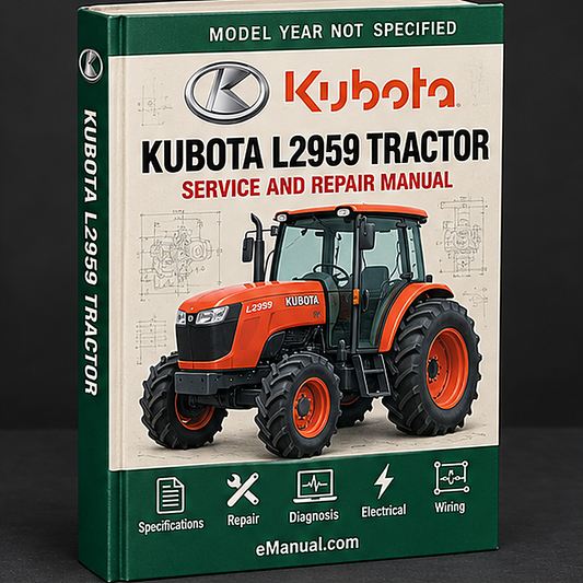 Kubota L2959 Tractor Service Repair Workshop Manual
