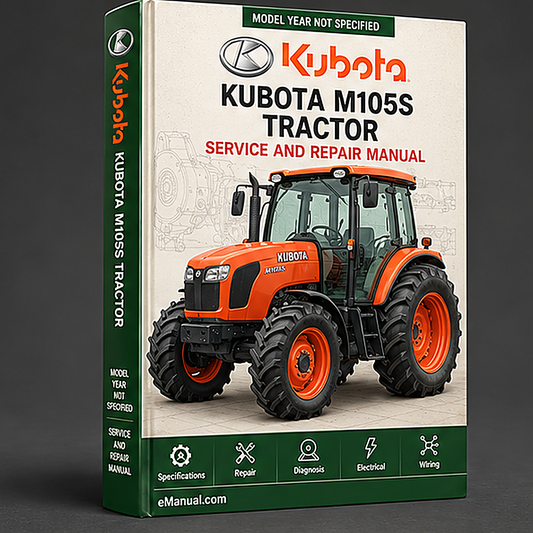 Kubota M105S Tractor Service Repair Workshop Manual