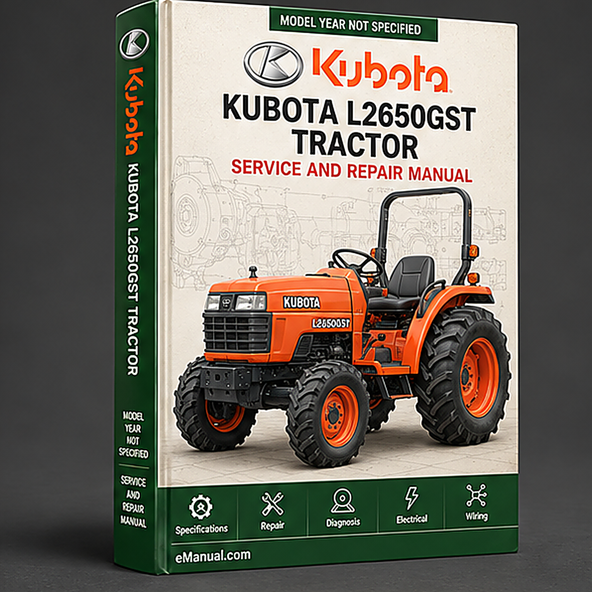 Kubota L2650GST Tractor Service Repair Workshop Manual