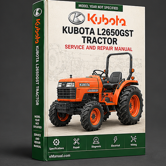 Kubota L2650GST Tractor Service Repair Workshop Manual