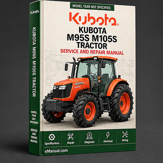 Kubota M95s M105s Tractor Service Repair Workshop Manual