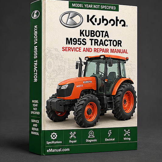 Kubota M95s Tractor Service Repair Workshop Manual