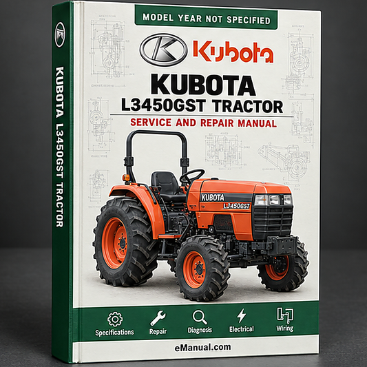 Kubota L3450GST Tractor Service Repair Workshop Manual