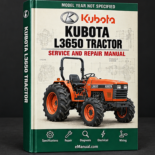 Kubota L3650 Tractor Service Repair Workshop Manual