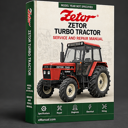 Zetor 6340 Turbo Tractor Factory Service Repair Manual