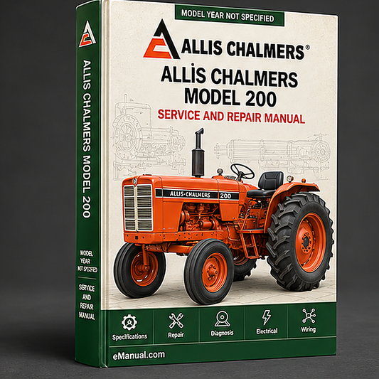 Allis Chalmers Model 200 Tractor Repair Service Manual