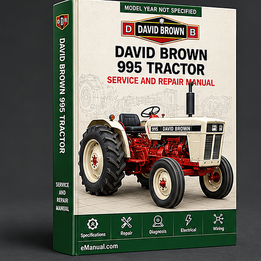 David Brown 995 Tractor Repair Service Manual
