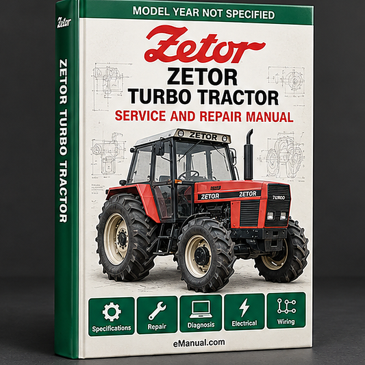 Zetor 6340 Turbo Tractor Service Repair Workshop Manual