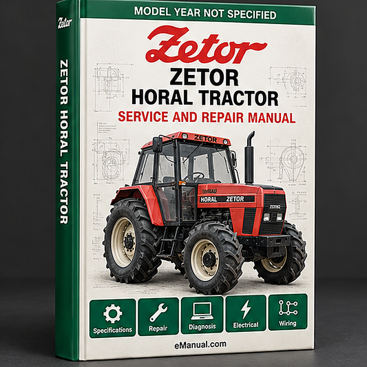 Zetor 6340 Horal Tractor Service Repair Workshop Manual