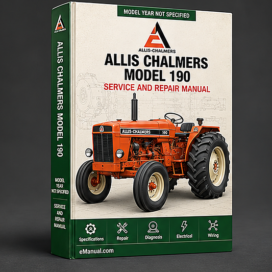 Allis Chalmers Model 190 Tractor Repair Service Manual