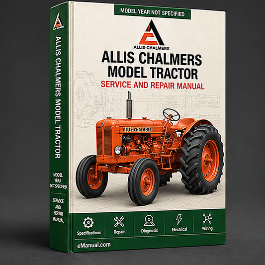 Allis Chalmers Model 8050 Tractor Repair Service Manual