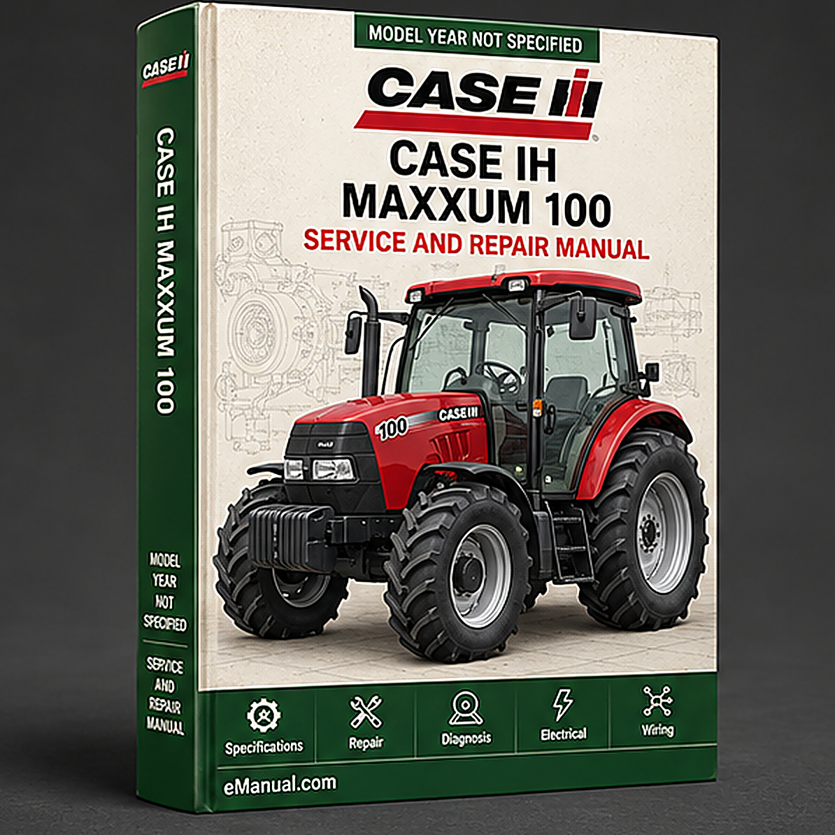 CASE IH MAXXUM 100 Tractor Service Repair Manual