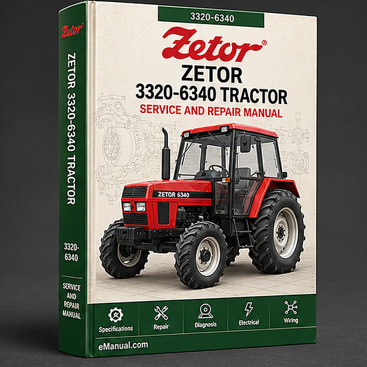 Zetor 3320-6340 Tractor Service Repair Workshop Manual