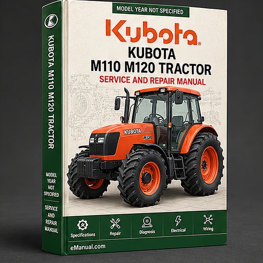 Kubota M110 M120 Tractor Workshop Service Repair Manual