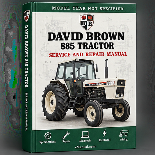 David Brown 885 Tractor Repair Service Manual
