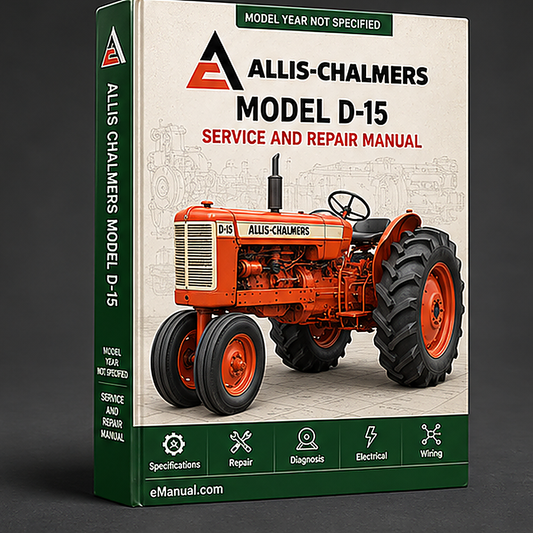 Allis Chalmers Model D-15 Tractor WSM Service Manual Repair