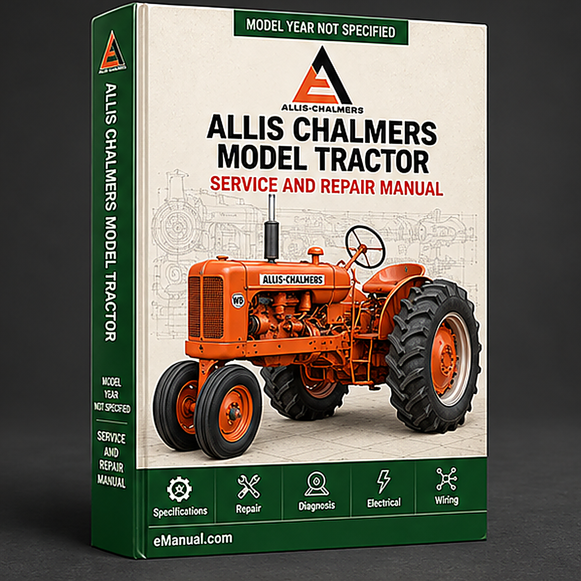 Allis Chalmers Model 8010 Tractor WSM Service Manual Repair