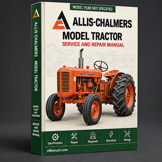 Allis Chalmers Model 6070 Tractor Workshop Service Manual