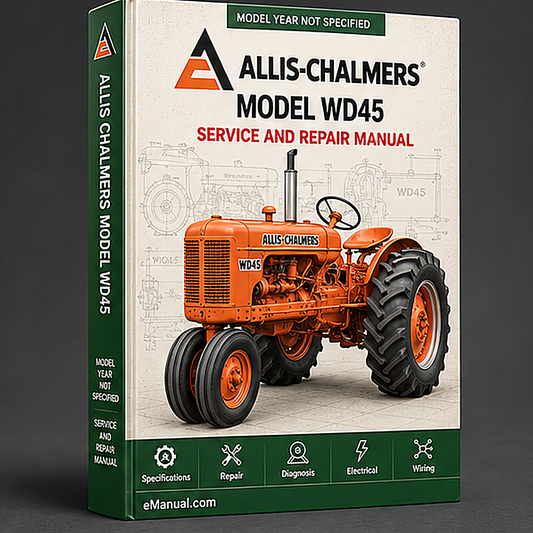 Allis Chalmers Model WD45 Tractor Workshop Service Manual