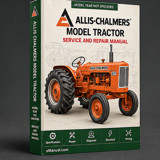 Allis Chalmers Model 6060 Tractor Workshop Service Manual