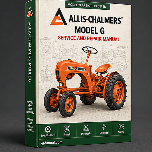 Allis Chalmers Model G Tractor Workshop Service Manual