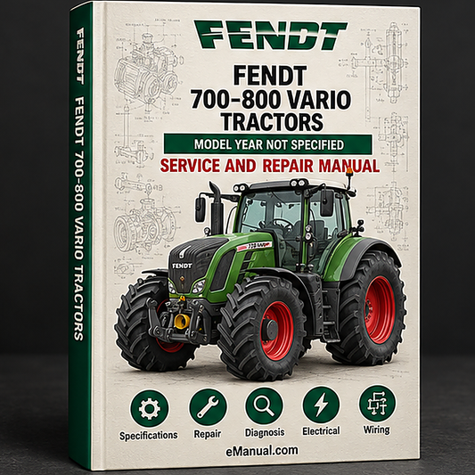 Fendt 700 800 Vario Tractors Workshop Service Repair Manual