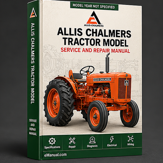 Allis Chalmers Tractor Model 175 Factory Service Repair Manual