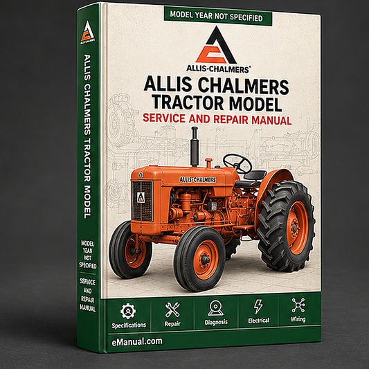 Allis Chalmers Tractor Model 160 Factory Service Repair Manual