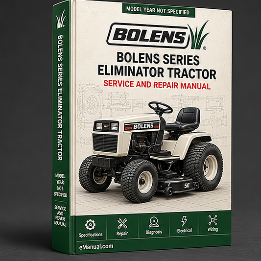 Bolens 5000 series eliminator tractor Service Repair Manual