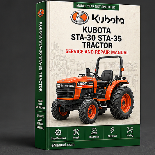 Kubota STA-30 STA-35 Tractor Service Repair Workshop Manual