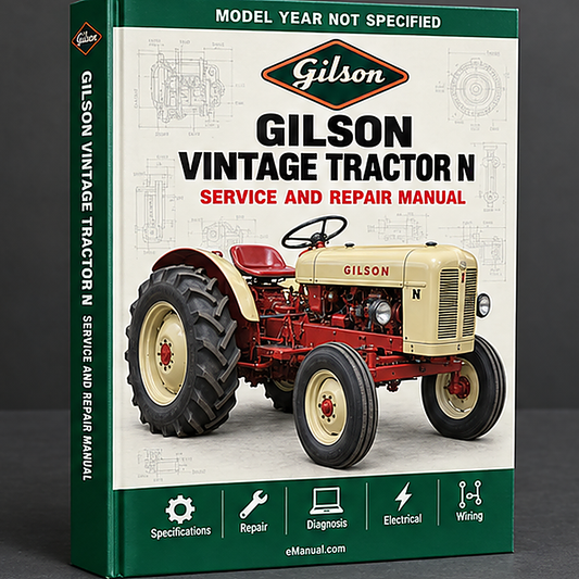 Gilson vintage tractor Service Repair Manual 1970s n 80s