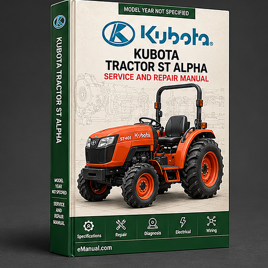 KUBOTA Tractor ST alpha α 30 ST alpha α 35 Service Repair Manual