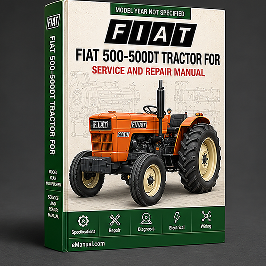 Fiat 500-500DT tractor Workshop Service Manual for Repair